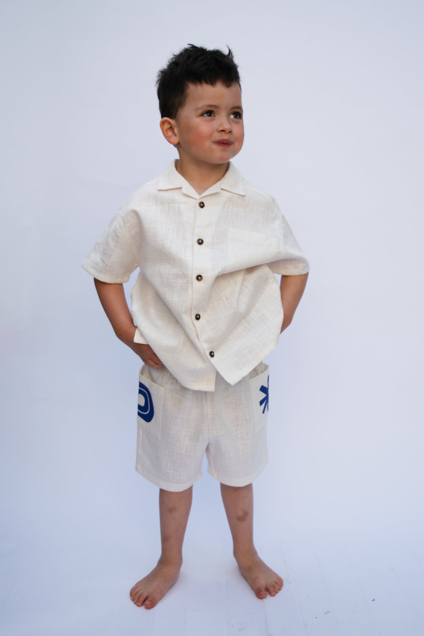 Boys – Color Club Linen Shorts